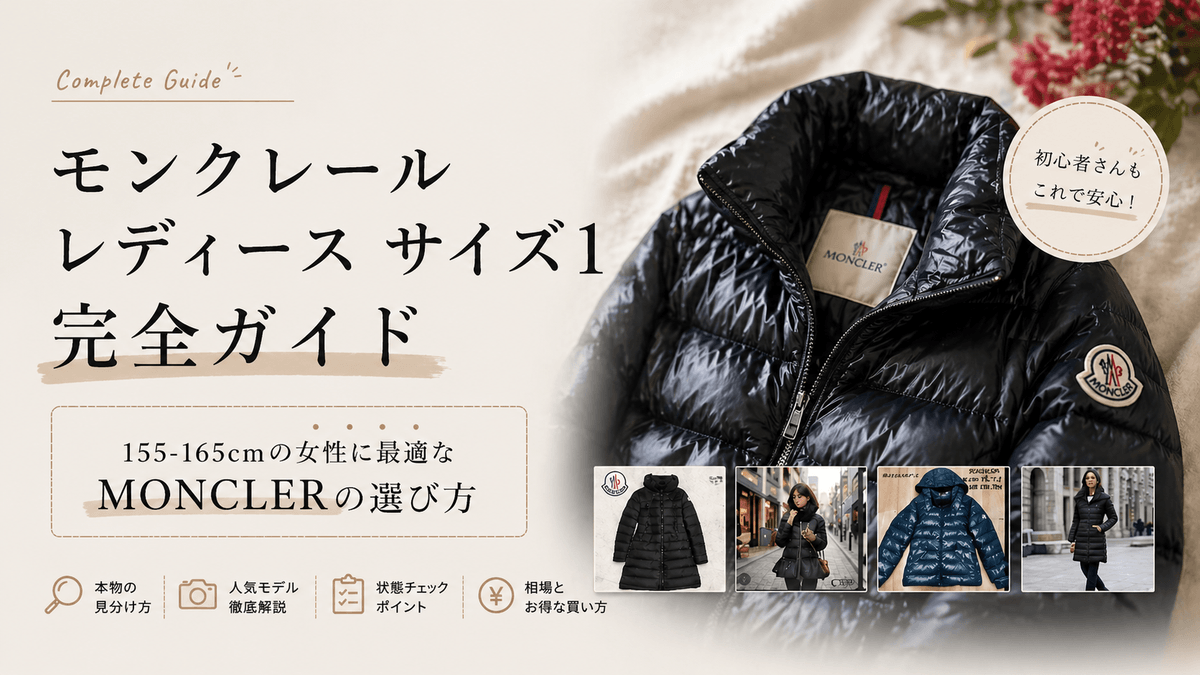 モンクレール レディース サイズ1 完全ガイド〜155-165cmの女性に最適なMONCLERの選び方