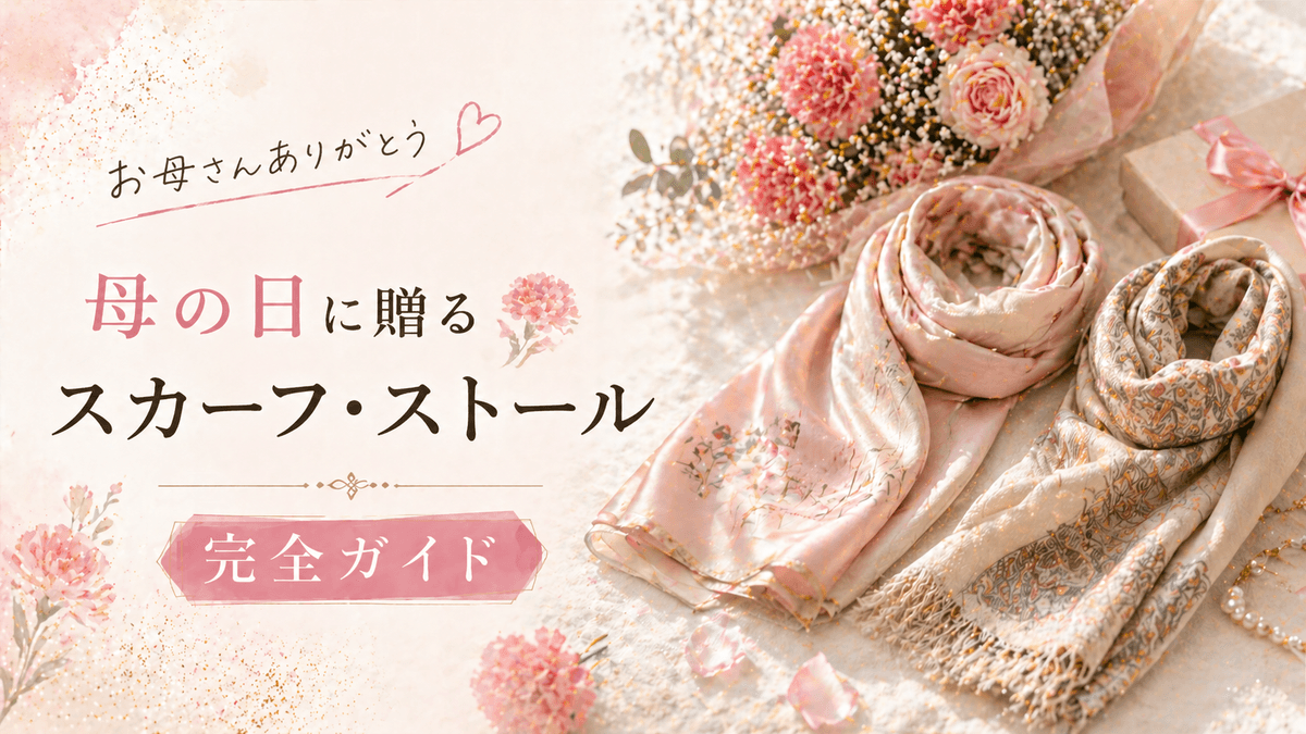 母の日に贈るシルクスカーフ・ストール完全ガイド〜新品未使用で間違いない4選