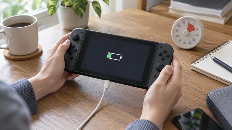 中古Nintendo Switchのバッテリー確認|「何時間持つ?」を買う前に聞く方法